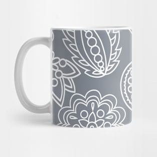 Mandala Pattern Green and White Halloween Fall Autumn Season Mug